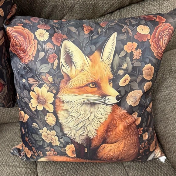 Vintage Floral Animal Print Throw Pillow Covers Double Sided - Picture 7 of 10